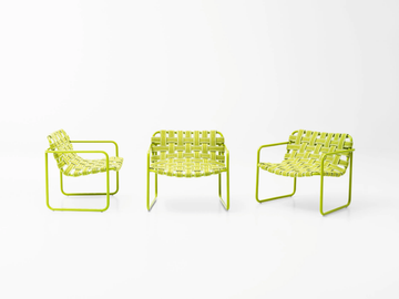 BALEARI - Powder coated aluminium garden armchair by Paola Lenti - view 3